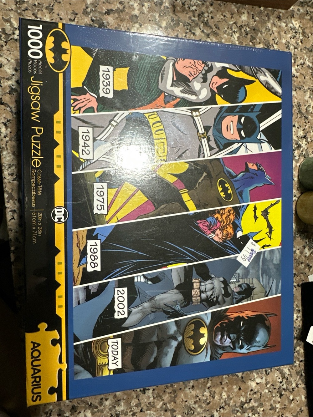 Batman Jigsaw Puzzle - Blue, Yellow, Black